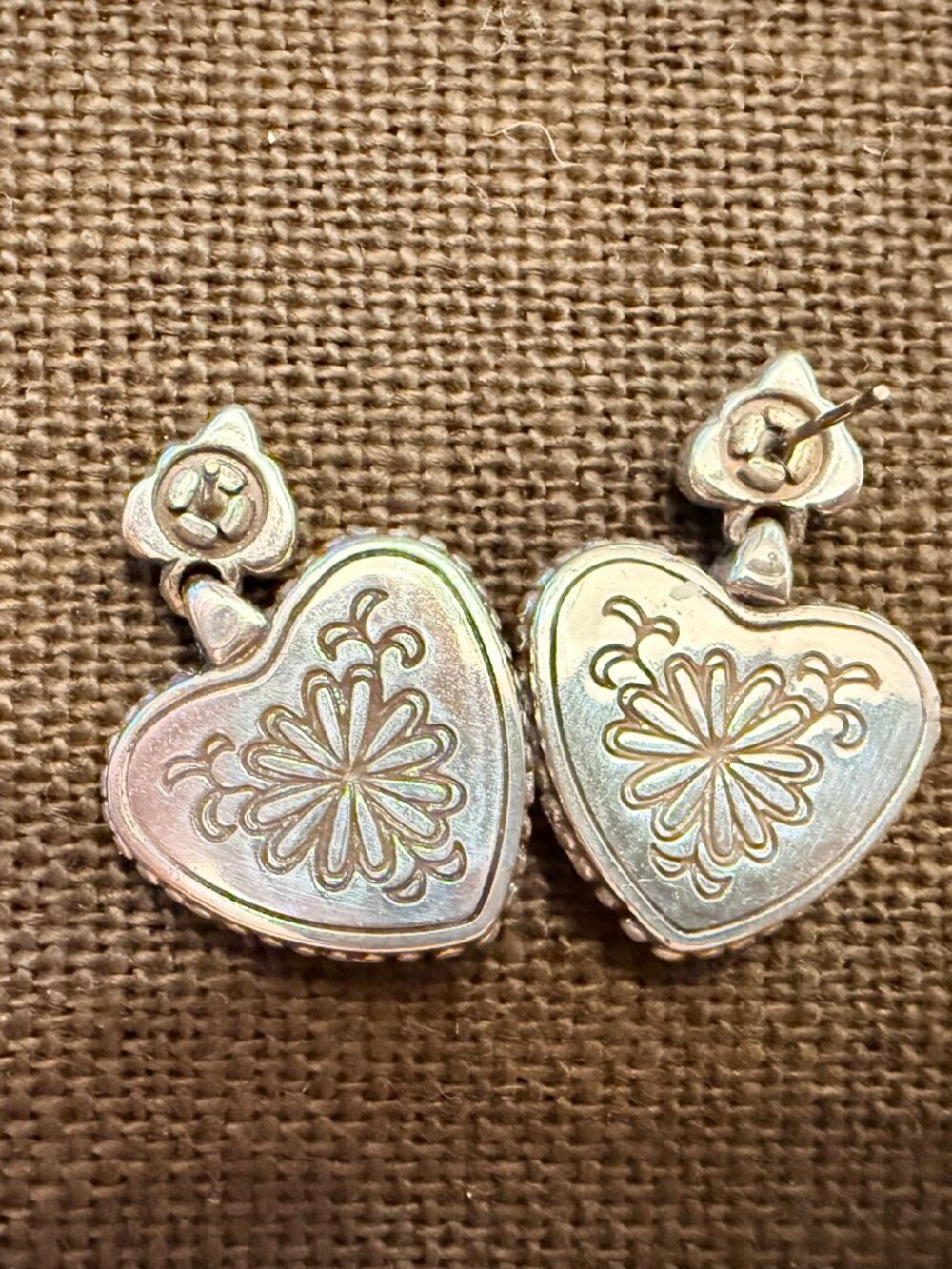 Brighton Water Lily Earrings Retired - Picture 2 of 2